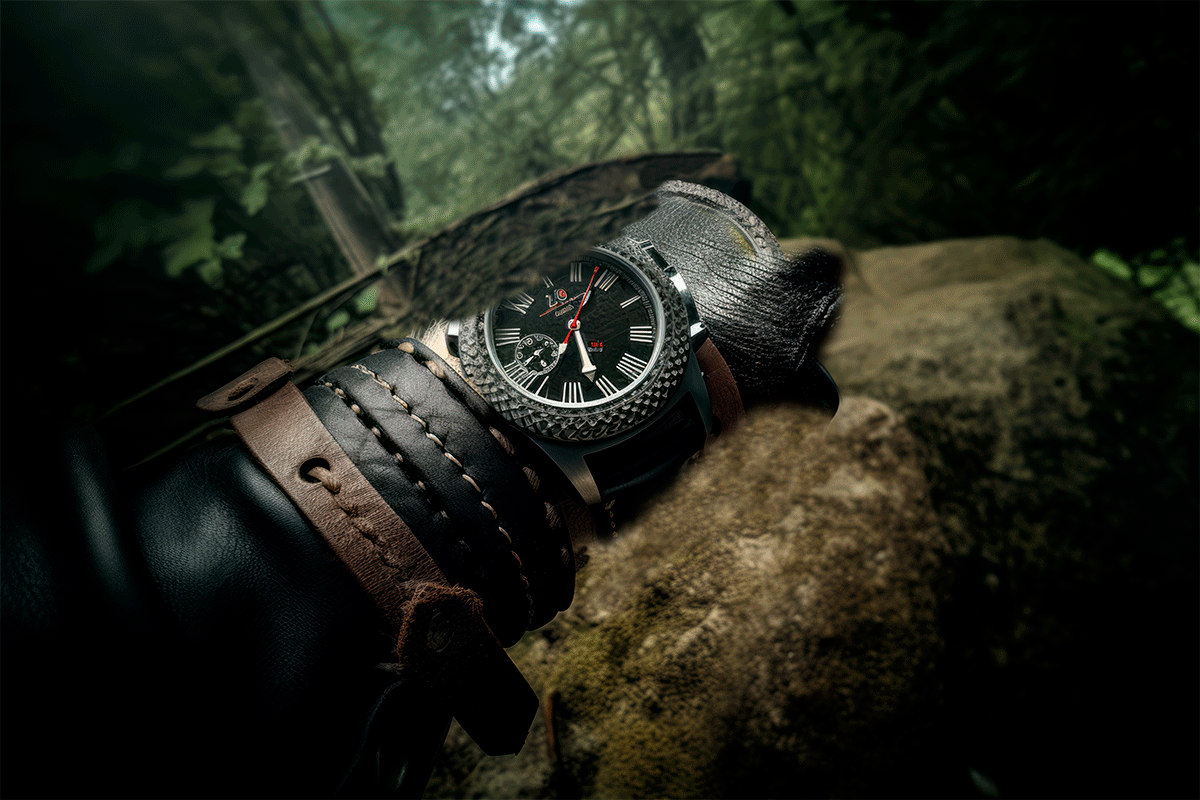 AI-generated image of the Witcher’s hand wearing a smartwatch showing calories burned in a fight