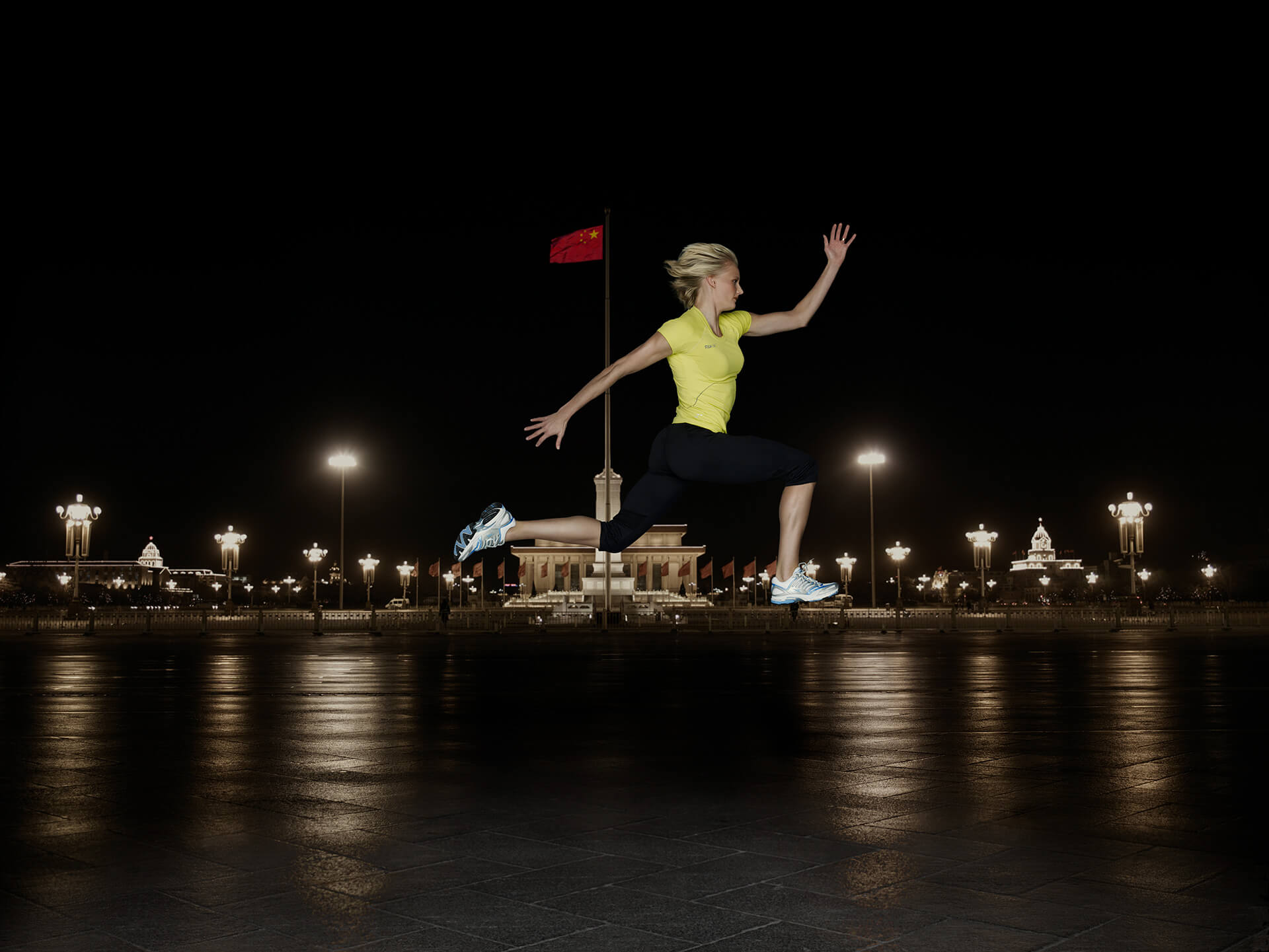 Carolina Klüft for Reebok poster campaign, photographed by Jason Bell