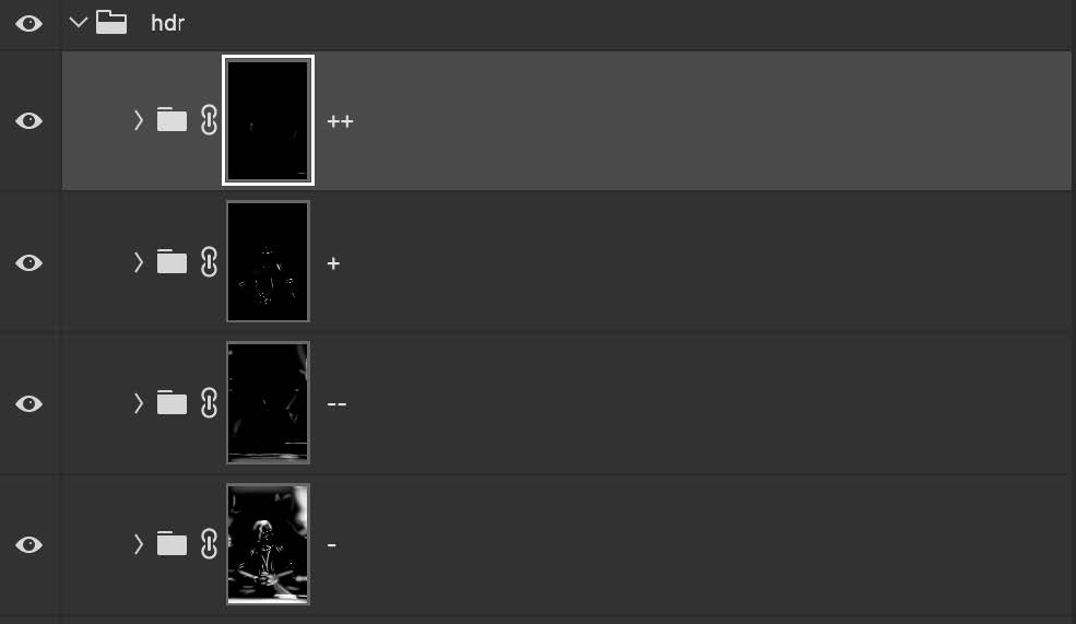 Organizacja warstw w pliku PSD - HDR